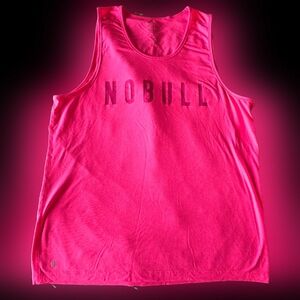 NOBULL Neon Pink Tank Top - Large